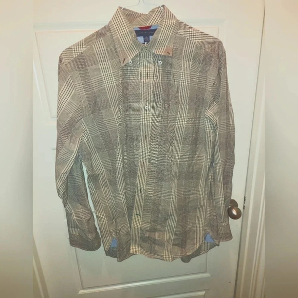 Mens Tommy Hilfiger Long Sleeve Casual Button Down Shirt - Picture 1 of 2